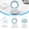 4 Pieces Flip Top Contact Lens Case Applicator Remover Tool Kit, Eye Contact Case with Mirror & Solution Bottle, Cosmetic Lens Holder Storage Container for Travel Home Office (Blue) view 4