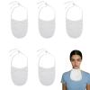 5 Pack Tracheostomy Cover with Trach Ties, Adjustable Breathable Neck Stoma Protector for Tracheal Tracheotomy Care, Fit Laryngectomy and Tracheotomy Supplies (White, Small) view 1