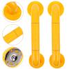 COOLHIYA 2pcs Non-Slip Bathroom Grab Bars with Luminous Circles Safety Shower Handles for Seniors Slip-Resistant Bath Rail Easy Install Enhanced Visibility for Fall Prevention view 3