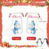 Custom Christmas Santa Sack with Name, Personalized Xmas Canvas Drawstring Bags for Kids, Stocking Stuffers Christmas Gift Doll Bags for Holiday Presents Eve Box Large Sack Bags (Style 21) view 3