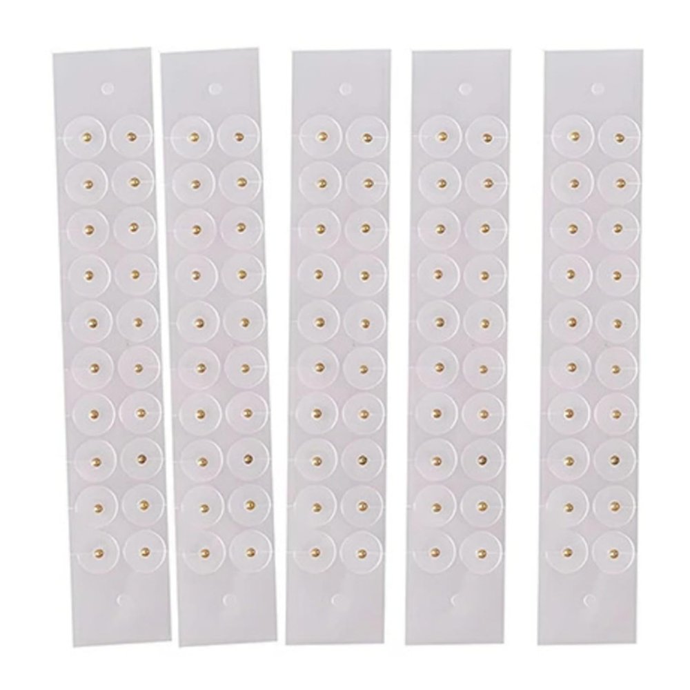 100Pcs Acupunctures Beads Auricular Ear Sticker Massage Patches Clear Disposables Sticker Easy Use Beads Ear Care