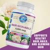WHOLE WORLD WELLNESS Healthy Hair Skin and Nails Supplement for Women & Men | Supports Skin Clarity, Hair Growth, and Nail Strength | Biotin 5000mcg | 60 Capsules | Made in The USA. view 2