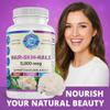 WHOLE WORLD WELLNESS Healthy Hair Skin and Nails Supplement for Women & Men | Supports Skin Clarity, Hair Growth, and Nail Strength | Biotin 5000mcg | 60 Capsules | Made in The USA. view 3