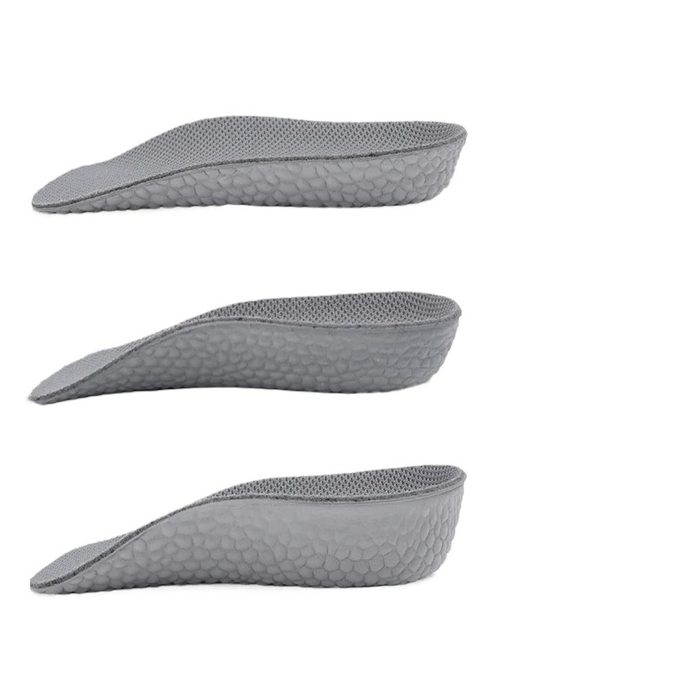 1 Pcs Invisible Height Increase Insoles Half Sole Heighten Sports Shoe Pads Inserts Men Women Insole 1.5-3.5CM(Gray,1.5cm)