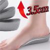 1 Pcs Invisible Height Increase Insoles Half Sole Heighten Sports Shoe Pads Inserts Men Women Insole 1.5-3.5CM(Gray,1.5cm) view 2