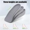 1 Pcs Invisible Height Increase Insoles Half Sole Heighten Sports Shoe Pads Inserts Men Women Insole 1.5-3.5CM(Gray,1.5cm) view 3