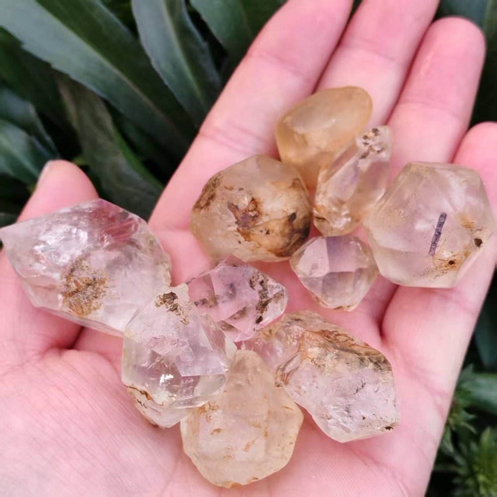 300g Raw Natural White Herkimer Diamond Crystal Ornaments Lucky Stone Minerals Specimen Reiki Healing Stone