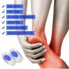 1 Pair Soft Silicone Gel Insoles for Foot Cushion Foot Half Heel Insole Shoes Pads Height Increase(Red,L(11 * 5.5 * 1.7cm)) view 4