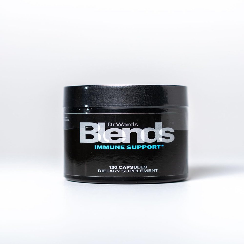 Dr. Ward's Blends Immune Support - 40 Day Supply, All Natural, Immune Defense, Powerful Antioxidant, Microbiome Friendly, cGMP