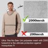 Aventik Guardex Mosquito Jacket with Reflective Strip & Horizontal Zip Pocket Tear-Resistant Bug Shirt with Detachable Hood (X-Large-XX-large) view 2