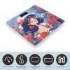 Girl and Red Berries Scale for Body Weight Anti-Slip Sturdy Tempered Glass Weighing Machine Highly Digital Accurate Bright LCD Bathroom Scale for Household Gift view 3