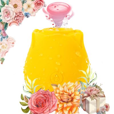2026 New for Women Silent Vibratoar Toys, Soft Clitioral Sucker Tool, Clitotial Vibratoar Toys for Women,Clitioral Sucker Suction Toy-Handheld Electric Yellow Massager A7844 (Yellow)