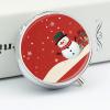 Portable Pill Box 3 Compartments, Small Round Metal Medicine Organizer for Pocket, Snowman Party Card Pill Case for Vitamins, Fish Oil, Supplement & Travel view 4
