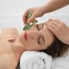 HAPINARY Green Jade Gua Sha Tool Facial Sculpting Massager with Polished Surface for Face Neck and Eye Massage Manual Muscle Tension Relief and Strain Reduction Spa Massage Board view 3