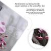 Pink Orchid Scale for Body Weight Anti-Slip Sturdy Tempered Glass Weighing Machine Highly Digital Accurate Bright LCD Bathroom Scale for Household Gift view 4