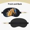 Cool Running Horse Sleep Mask for Side Sleeper Women Men, Silk Eye Masks for Sleeping Night Blindfold Eyeshade Soft Breathable Sleeping Mask Eye Cover for Travel Essentials Gift view 2