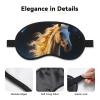 Cool Running Horse Sleep Mask for Side Sleeper Women Men, Silk Eye Masks for Sleeping Night Blindfold Eyeshade Soft Breathable Sleeping Mask Eye Cover for Travel Essentials Gift view 3