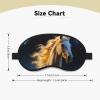 Cool Running Horse Sleep Mask for Side Sleeper Women Men, Silk Eye Masks for Sleeping Night Blindfold Eyeshade Soft Breathable Sleeping Mask Eye Cover for Travel Essentials Gift view 4