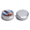 Mount Fuji Cherry Blossom Trees Round Pill Box 3 Compartment Small Pill Box Round Portable Pill Case to Hold Vitamins Medication Fish Oil and Supplements Travel Purse Pocket Gift view 3