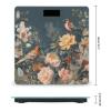Flowers Birds Scale for Body Weight Anti-Slip Sturdy Tempered Glass Weighing Machine Highly Digital Accurate Bright LCD Bathroom Scale for Household Gift view 2