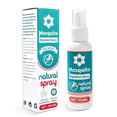 Natural Mosquito Spray Plant-Based, DEET-Free Outdoor Use for Family & Travel | Gentle Botanical Formula