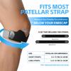 2Pack SiliCone Patella Strap - Flex Wrap Knee for Men and Women, Non-Slip Patella Band for Running, Jumping & Pain Relief(Blue) view 4