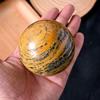 DGHIHZDHO Crystal Tiger Pattern Ball Stone Polished Home Desk Decoration Feng Shui Ball Crafts Ornaments,60~70mm view 3