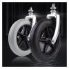 1/2pcs 6/7/8 Inch Wheel Replacement for Wheelchairs Rollator Walkers Chair Rubber Wheels Castor Solid(2PCS 7inch Black) view 3