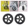 1/2pcs 6/7/8 Inch Wheel Replacement for Wheelchairs Rollator Walkers Chair Rubber Wheels Castor Solid(2PCS 7inch Black) view 4