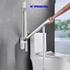 Foldable Wall-Mounted Grab Bars for Bathroom Safety - Anti-Slip Toilet & Shower Support Aid for Elderly, Pregnant, & Disabled - Secure Handrail Assist (White) view 3