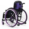 Lightweight All-Terrain Ultra Sports Wheelchair Foldable Adjustable Footrest and Seat Height, Handbrakes,Suitable for Teenagers, Adults, Seniors(Purple,Seat Width 40cm/15.7in) view 3