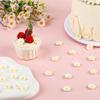 Edible Flowers Cake Decorations 32 Count White Blossoms Royal Icing Decorations Daisy Sugar Wedding Flowers for Baking Cupcakes Ice Cream Waffles Cookies Birthday Cake view 2