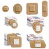 200 Count Small Bandages for Face and Fingers, Breathable Bandage with Non Stick Pad for Minor Cuts, Assorted Flexible Fabric Adhesive Bandages (Round, Oval, Square, Strip)