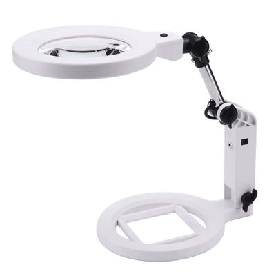 YMGSCC Belt with Light Source with Magnifier Old Reading Folding Base with Scale for Manual Repair