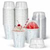 Smygoods Paper Slush Cups with Lids, 9 oz, Disposable Ice cream Cups, Slush, Smoothie Cups, Ice Shaving cups 50 count. view 1
