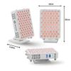 HUVE LUMA 9 Wavelength Therapy Panel Red, Yellow, Near Infrared & Blue Light (480nm to 1060nm) for Pain Relief, Muscle Recovery, Anti-Aging, Skin Rejuvenation & Wellness (White, Glow) view 4