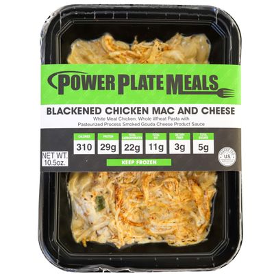 Power Plate Meals - 6 Pack of Blackened Chicken Mac and Cheese. 10.5 oz each