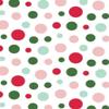 Red, White, Green & Pink Polka Dot Pattern Edible Image Photo Cake Topper For Half Sheet Cake view 1