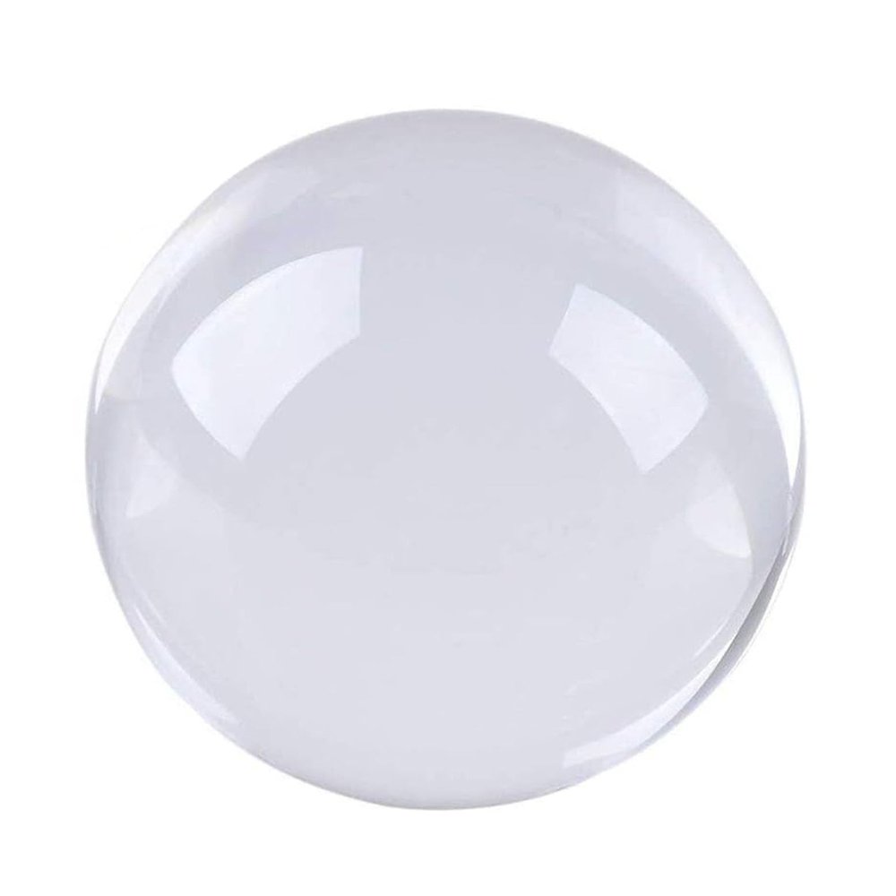 AEVHBAMXN Clear Crystal Ball Sphere with Stand,Large K9,Witchcraft and Magical Accessory for Gifts, Photography, Home Office Decor,18cm/7.1in