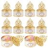 TIDTALEO 12Pcs Plastic Candy Boxes Party Favor Containers Wedding Candy Storage Boxes with Lid for Shower and Celebration Wrapping view 1