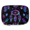 Fantasy Dreamcatchers Feather Pill Organizer Travel Medicine Case with Zipper Daily Vitamin Storage Bag Portable 8 Slot Weekly Pill Box Supplement Holder for Home Office Gym Travel view 1