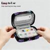 Fantasy Dreamcatchers Feather Pill Organizer Travel Medicine Case with Zipper Daily Vitamin Storage Bag Portable 8 Slot Weekly Pill Box Supplement Holder for Home Office Gym Travel view 3