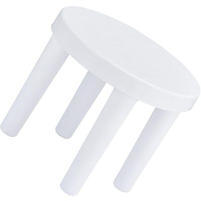 OSOLADY Three-Legged Stool Non-Slip Thickened Round Footstool 25Cm X 21Cm S Bathroom and Living Room Step Stool Anti-Skid Seat