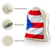 STVNKML 8-Pack Puerto Rico Flag Drawstring Gift Bags Cotton Linen Party Favors Bags for Decorated Event Favors view 3