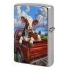 CASOWAT Cute Cow Lighter Case - Cool Novelty Lighter Cover for Men, Father, Boyfriend, Husband | Everyday Carry Gift for Outdoor Hiking & Camping view 1