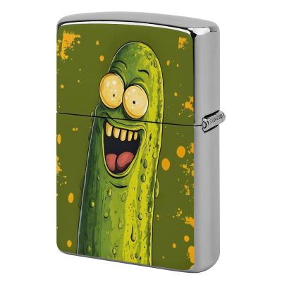 CASOWAT Funny Pickle Cartoon Lighter Case - Cool Novelty Lighter Cover for Men, Father, Boyfriend, Husband | Everyday Carry Gift for Outdoor Hiking & Camping