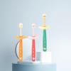 ARTSEWPLY Toothbrush 3pcs Soft Bristles Manual Toothbrush Set for Ages 1-6, Washable Rotatable Tooth Cleaning Brush for and Random Color Random Color view 3