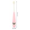 TEHAUX Manual Toothbrush 3Pcs Set with Silicone Handle, Soft Bristles, Cartoon Panda Design, Travel and Daily Use for and Teeth Cleaning Random Color Random Color view 2