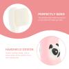 TEHAUX Manual Toothbrush 3Pcs Set with Silicone Handle, Soft Bristles, Cartoon Panda Design, Travel and Daily Use for and Teeth Cleaning Random Color Random Color view 3