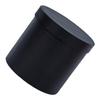 Abaodam Round Bouquet Paperboard Flower Box with Lid, Mini Floral Cylinder Packaging Bucket for Wedding and Bouquet Arrangements, Black Wrapping Supplies view 1